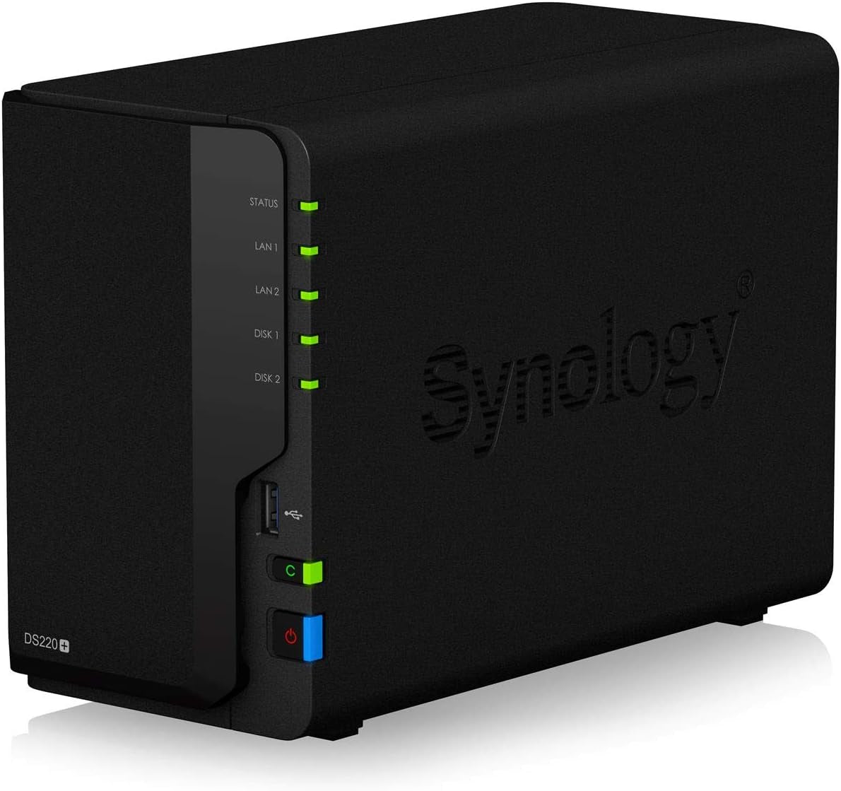 2 Bay NAS Diskstation DS220+ (Diskless),Black