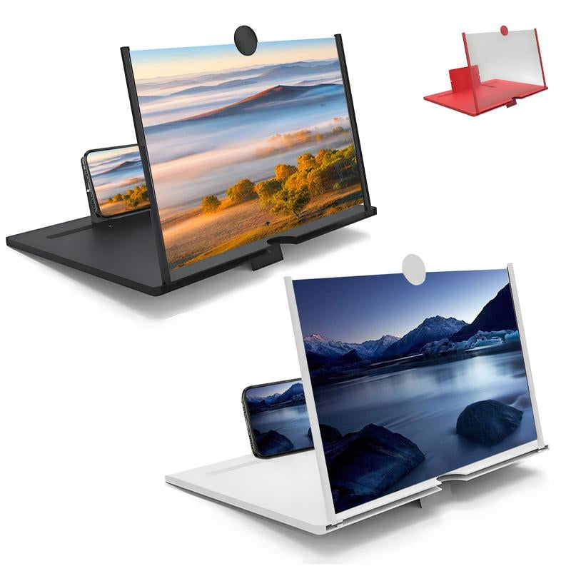 12"Mobile Phone Magnifier -Ultra-Hd Screen Magnifier for Easy TV Viewing Orientation for Landscapes Use Eyeprotection