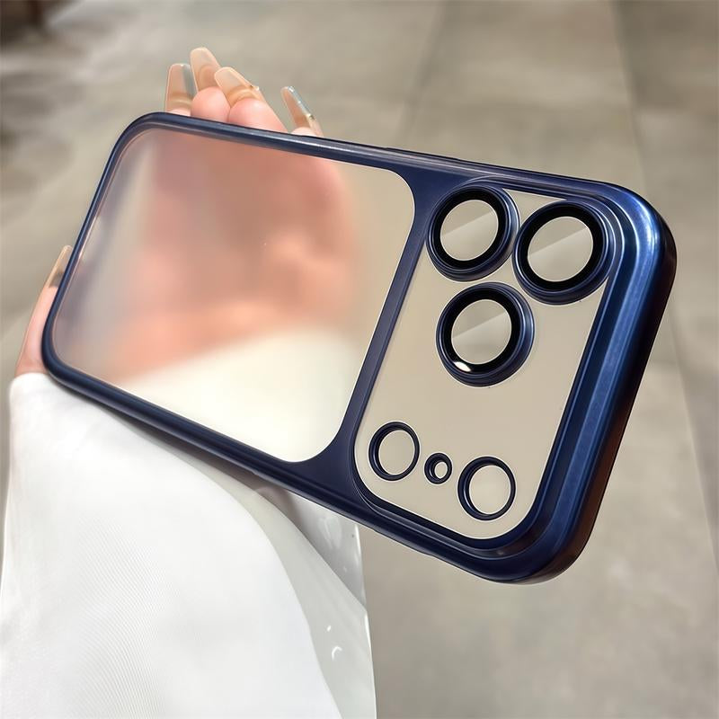 High Quality Electroplated Frosted PC Phone Case for Iphone 17 Pro Max Air anti Drop Lens Protection Hard Case Phone Protective Cover