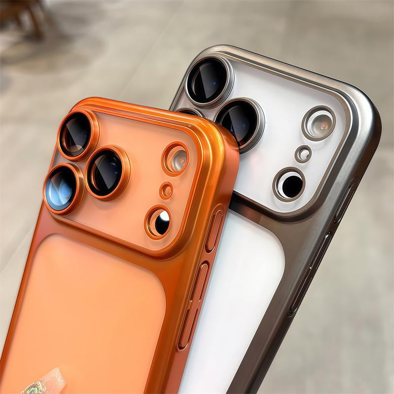 High Quality Electroplated Frosted PC Phone Case for Iphone 17 Pro Max Air anti Drop Lens Protection Hard Case Phone Protective Cover