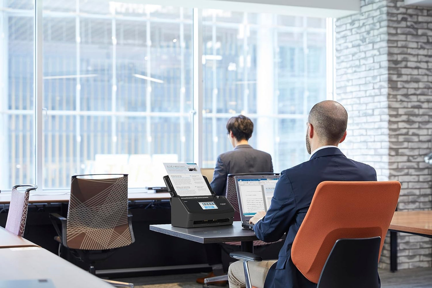 Ix1600 Wireless or USB High-Speed Cloud Enabled Document, Photo & Receipt Scanner with Large Touchscreen and Auto Document Feeder for Mac or PC, 17 Watts, Black