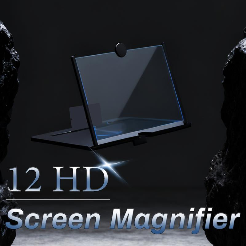 12"Mobile Phone Magnifier -Ultra-Hd Screen Magnifier for Easy TV Viewing Orientation for Landscapes Use Eyeprotection