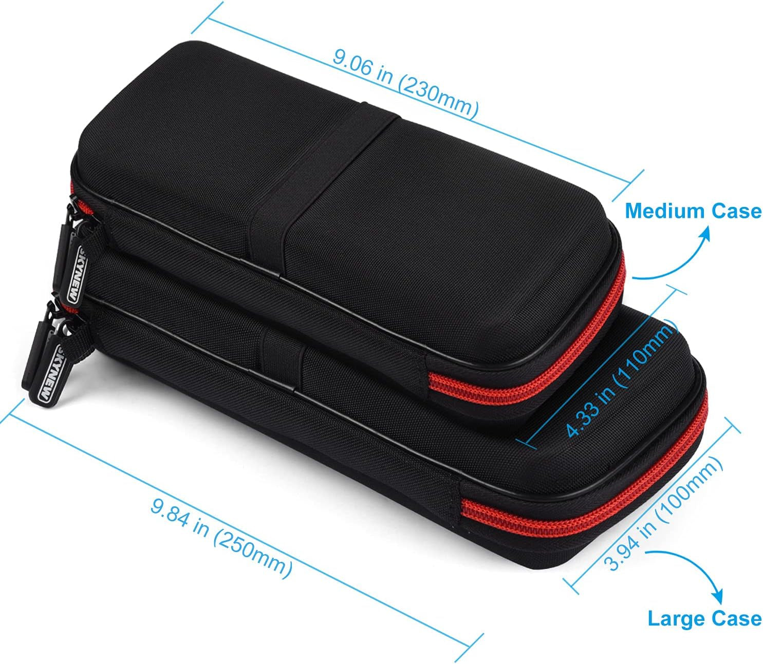 Hard Travel Case Fit for Ravpower 26800/20100/20000Mah, Anker Power Core 26800Mah/Powercore +26800Mah, Dulla M50000 Power Bank 12000Mah, ROMOSS 30000Mah, Lab599 Tx500 Radio by  (Large Black)