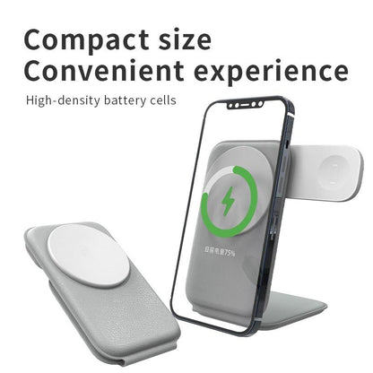 3-In-1 Foldable Magsafe Wireless Charger for Phone, Watch & Earbuds