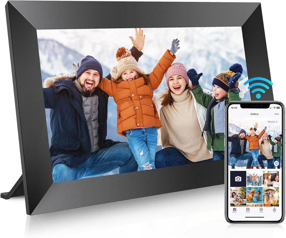 Uhale 10.1'' Wifi Digital Picture Frame Gift Idea - 1280X800 HD IPS Touch Screen, Electronic Smart Photo Frame with 32GB Storage, Share Photos/Videos Instantly and Send Best Wishes, Holidays Christmas Thanksgiving Gift for Mom, Grandparents, Decor