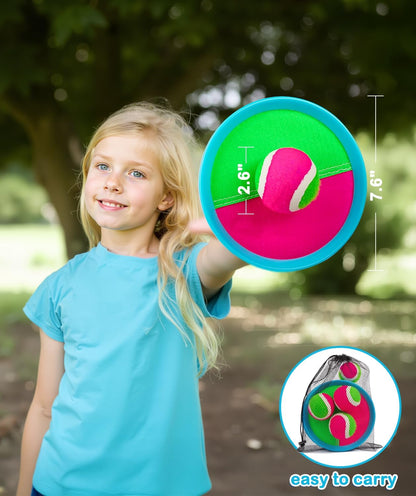 Kids Toys Toss and Catch Game Set Yard Camping Outdoor Games for Kids Ages 2-4 4-8 8-12, outside Beach Pool Toys for 3 4 5 6 7 8 Year Old Boys Girls Birthday Gift Family Vacation Essentials
