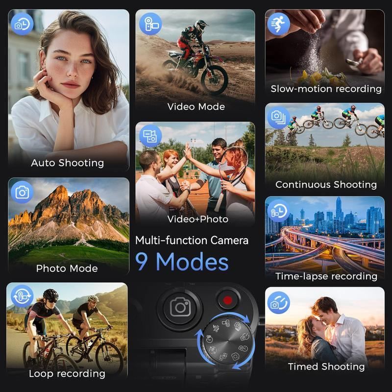 8K Digital Camera for Photography, 88MP Vlogging Camera for Youtube with 3" 180° Flip Screen, 18X Digital Zoom Point and Shoot Cam with 32GB Micro SD Card for Beginner
