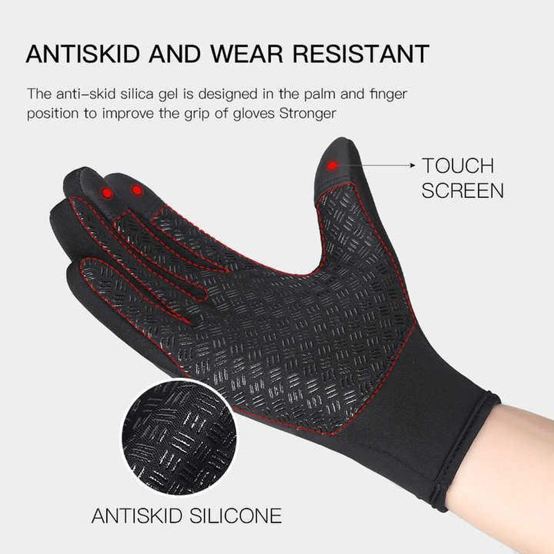 Winter Gloves Touch Screen Water Resistant Windproof Thermal for Running Cycling Driving Hiking for Men Women Outdoor Winter Gloves Touchscreen and Windproof Full-Finger for Sports Travel Daily Activities Anti-Slip Grip Lightweight Modern Unisex